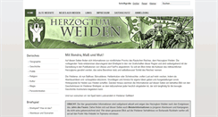 Desktop Screenshot of herzogtum-weiden.net