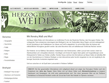 Tablet Screenshot of herzogtum-weiden.net